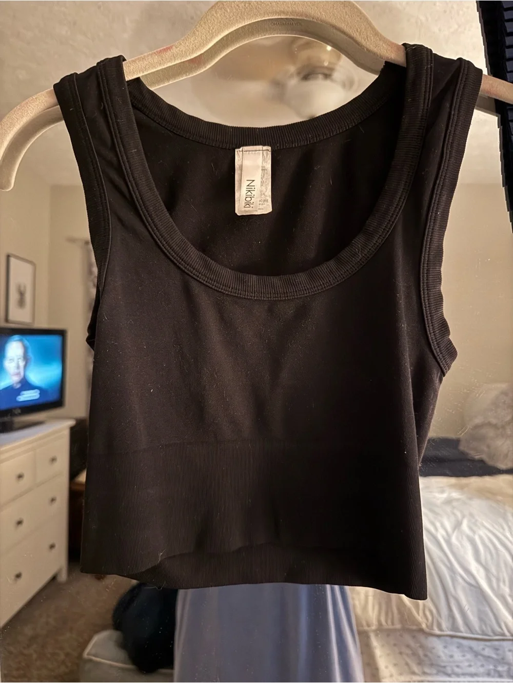 Nikibiki Black Cropped Tank Top - Picture 2 of 4